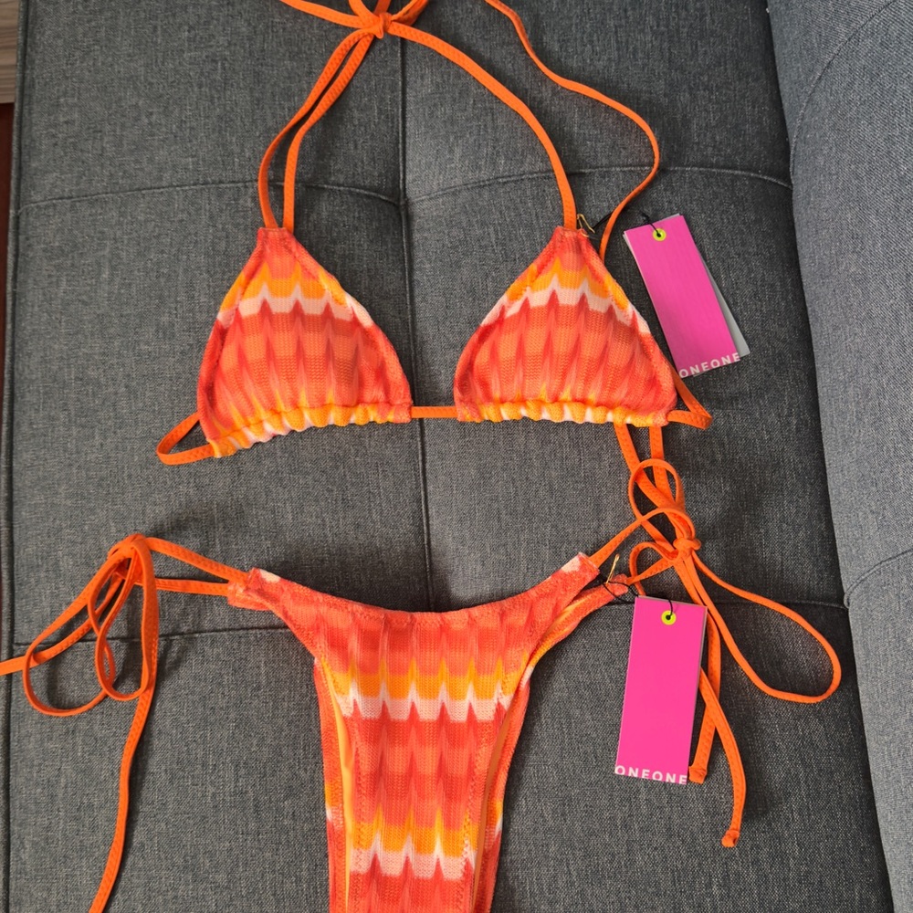 OneOne Women's Orange Bikini Set